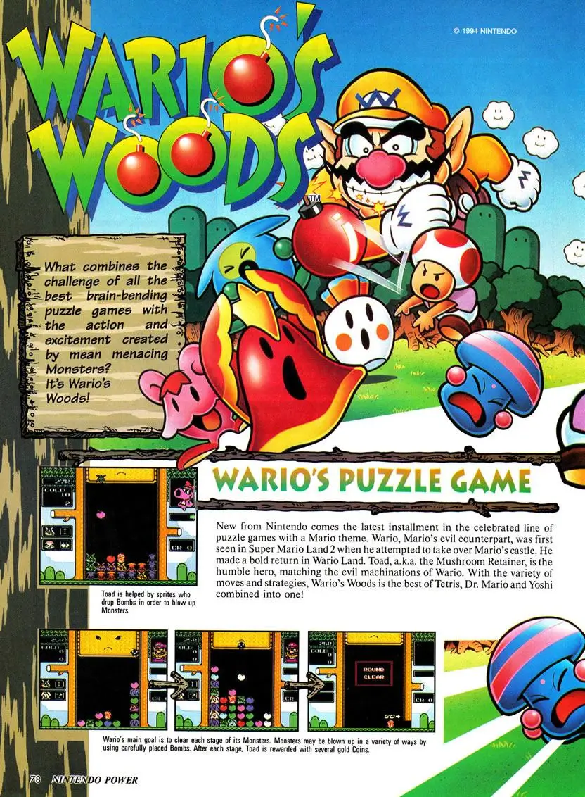 瓦里奥之森-Wario's Woods-游戏截图-好玩游戏库