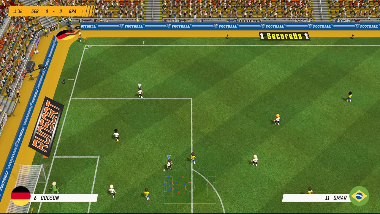 超级足球冲击：美洲对欧洲-Super Soccer Blast: America VS Europe-游戏截图-好玩游戏库