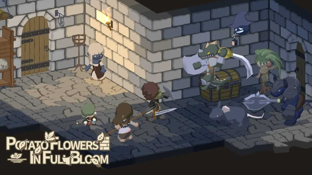 废墟上绽放的土豆花 