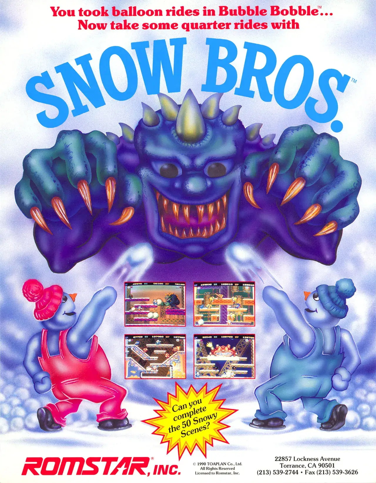雪人兄弟：尼克&汤姆-Snow Bros.: Nick & Tom-游戏截图-好玩游戏库