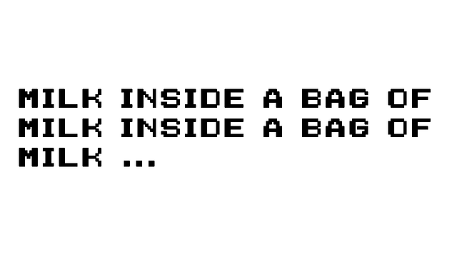 一袋子牛奶里面的一袋子牛奶 | Milk inside a bag of milk inside a bag of milk LOGO