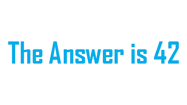 答案是 42 | The Answer is 42 LOGO