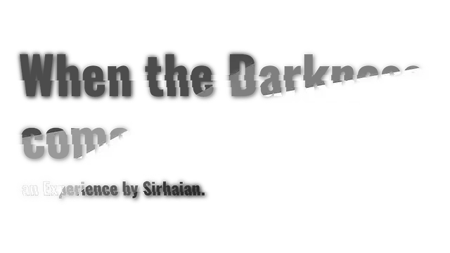 当黑暗降临 | When the Darkness comes LOGO