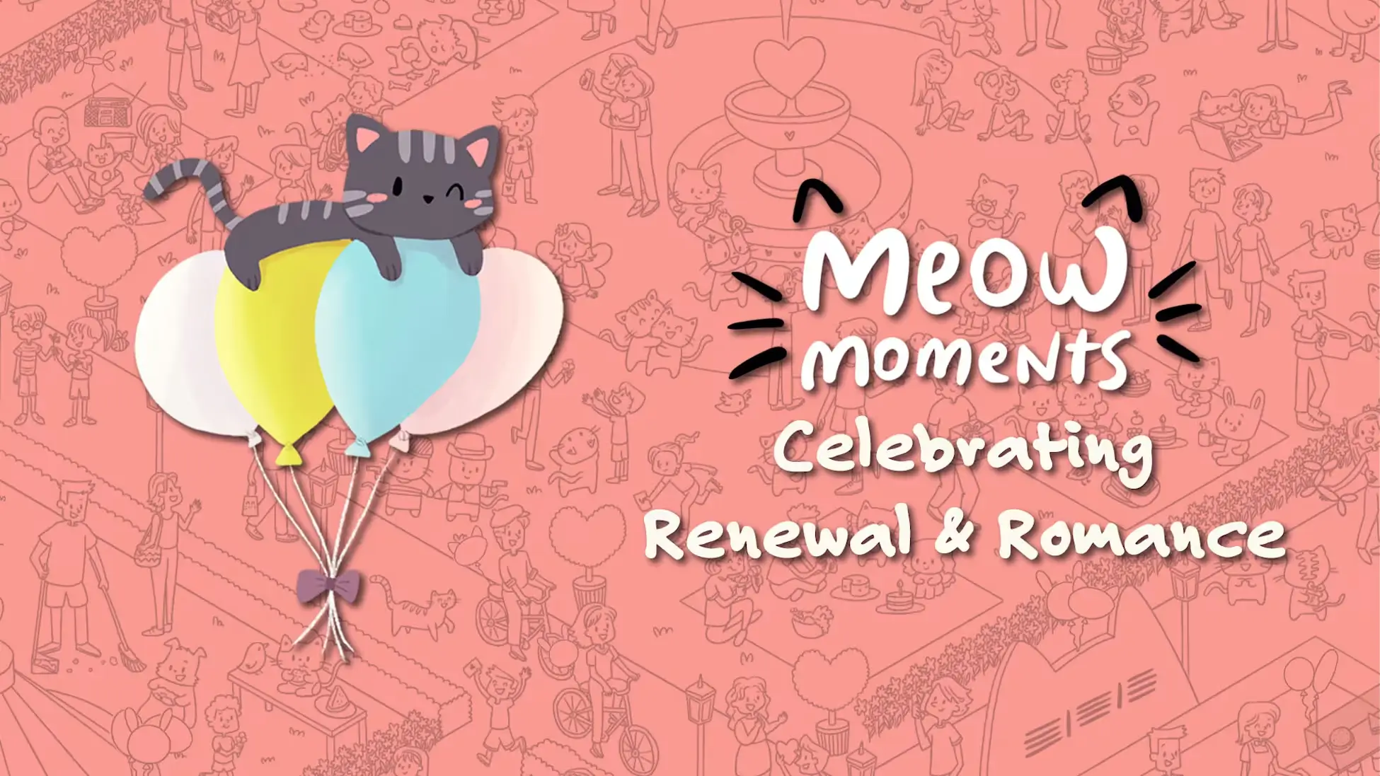 喵喵时刻：庆祝新生与浪漫-Meow Moments: Celebrating Renewal & Romance-游戏截图-好玩游戏库