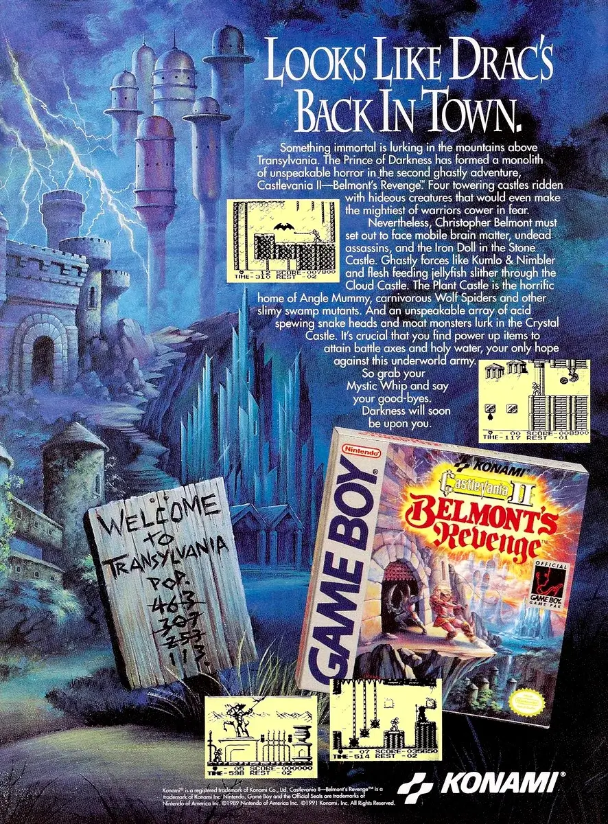 恶魔城 2：贝尔蒙特的复仇-Castlevania II: Belmont's Revenge-游戏截图-好玩游戏库