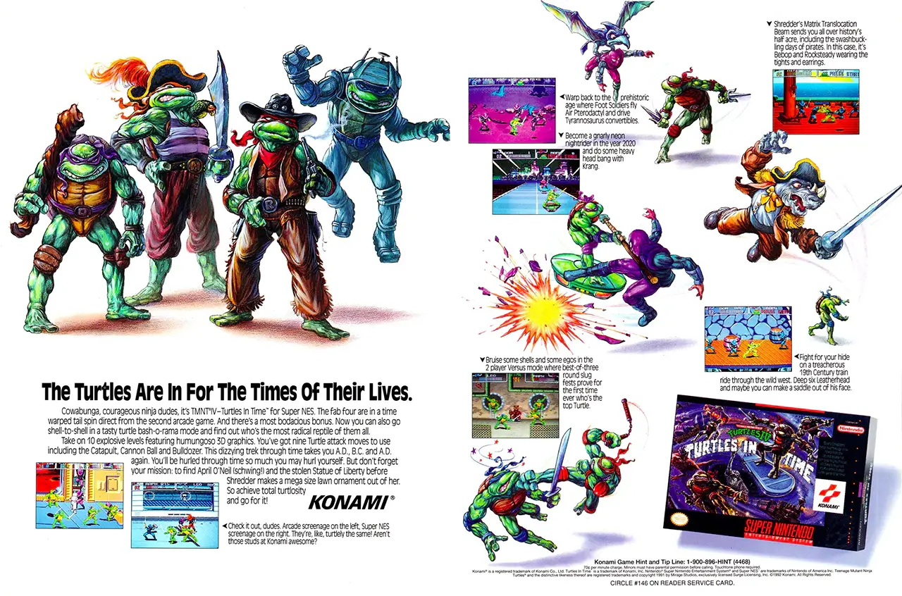 忍者神龟 4：时空之战-Teenage Mutant Ninja Turtles IV: Turtles in Time-游戏截图-好玩游戏库