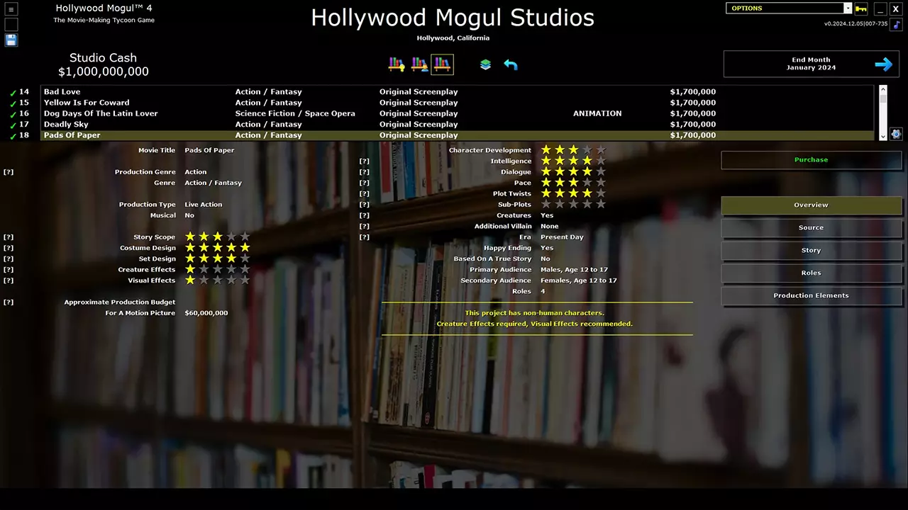 好莱坞大亨 4-Hollywood Mogul 4-游戏截图-好玩游戏库