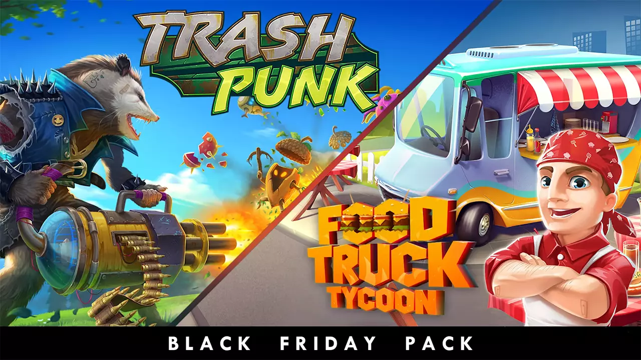 二合一游戏 垃圾朋克&餐车大亨-2 in 1: Trash Punk & Food Truck Tycoon-游戏截图-好玩游戏库