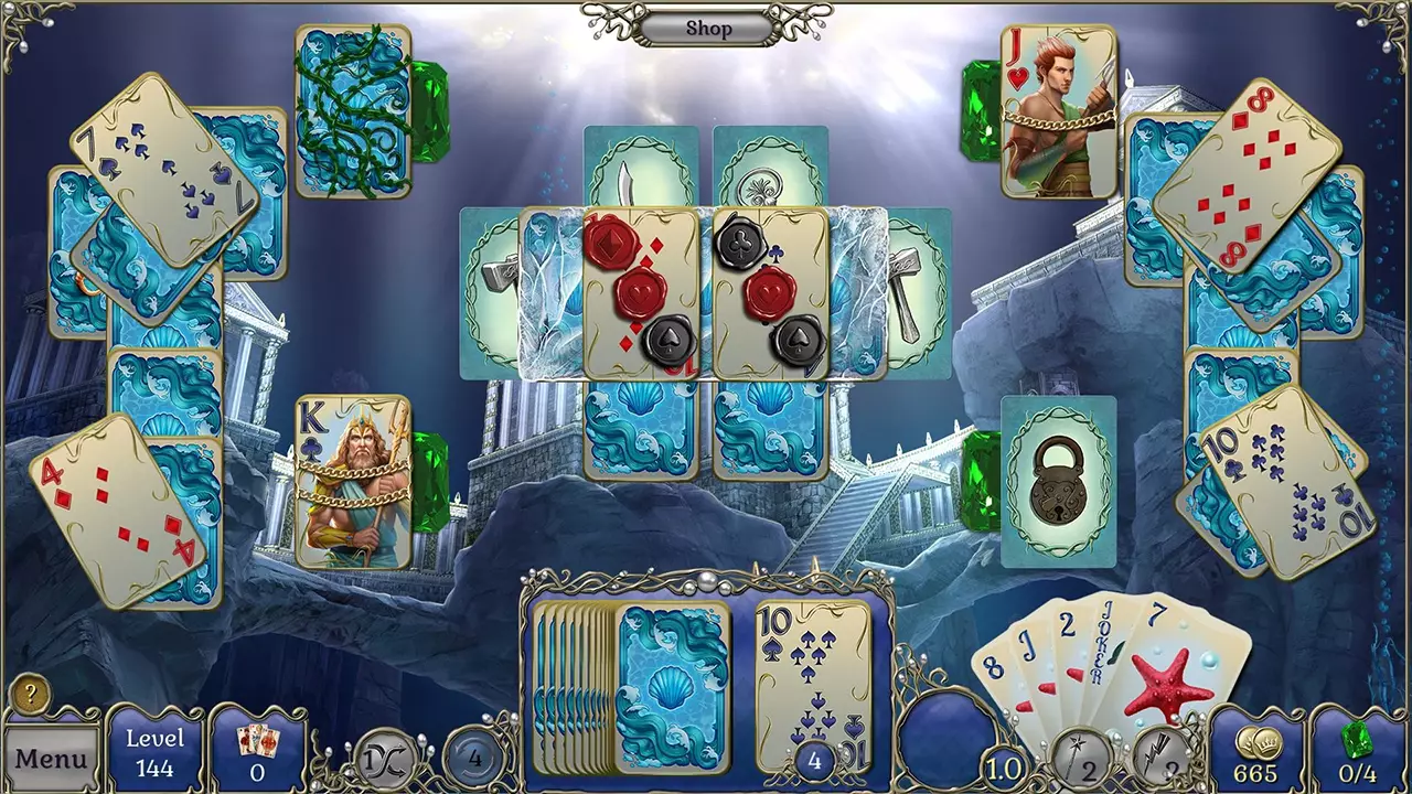 宝石配对：亚特兰蒂斯纸牌 - 收藏版-Jewel Match Atlantis Solitaire: Collector's Edition-游戏截图-好玩游戏库