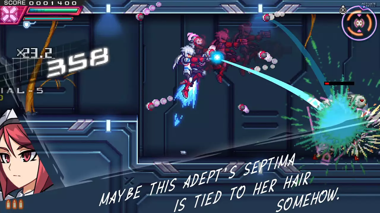 苍蓝雷霆 GUNVOLT 三棱合极版-Azure Striker Gunvolt Trilogy Enhanced-游戏截图-好玩游戏库