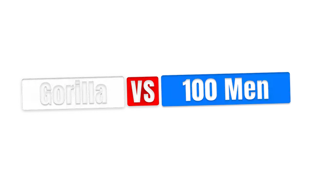 猩猩对战 100 个男人 | Gorilla Vs 100 Men LOGO