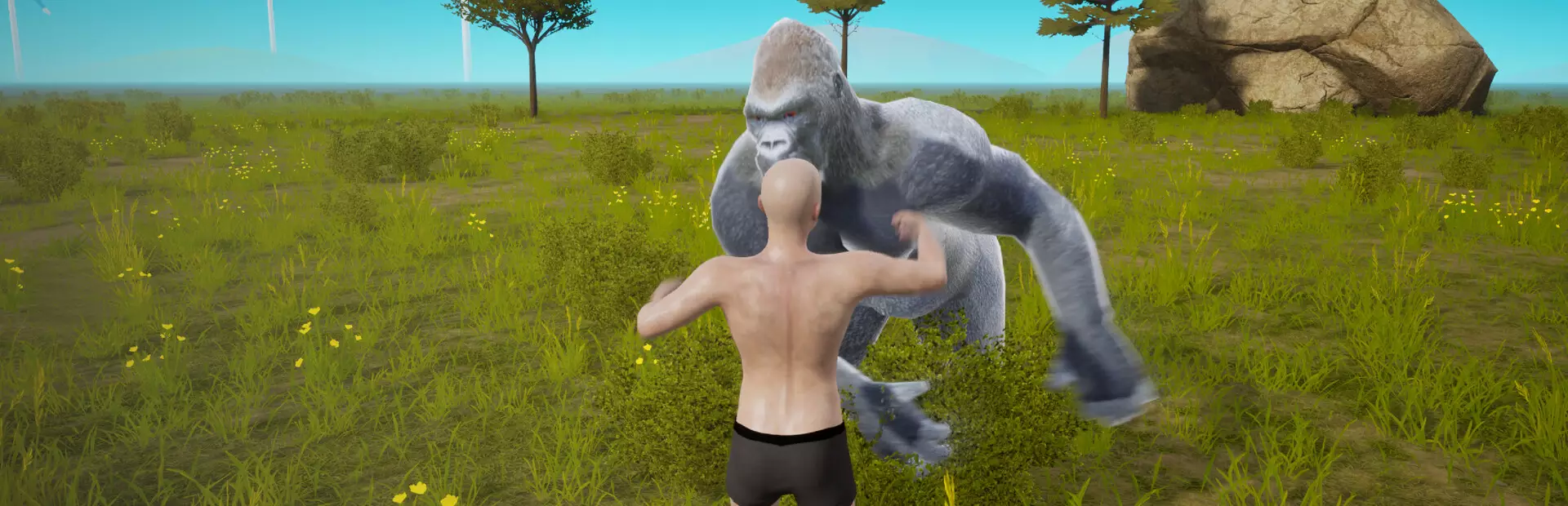 大猩猩对战百人