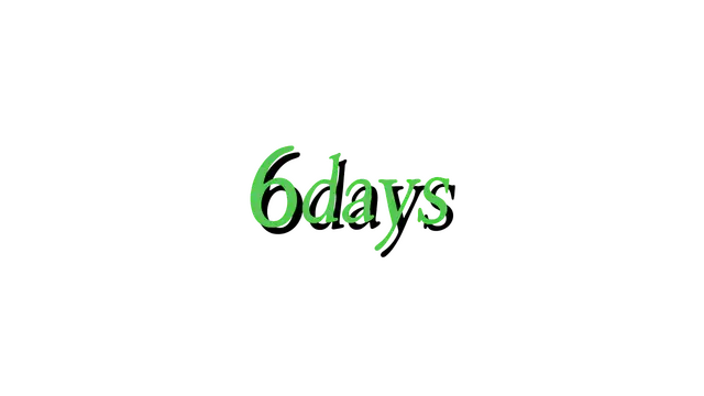 6天 | 6days LOGO