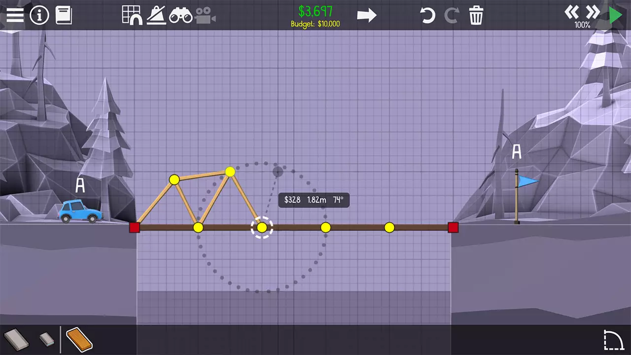 多边形造桥 2-Poly Bridge 2-游戏截图-好玩游戏库