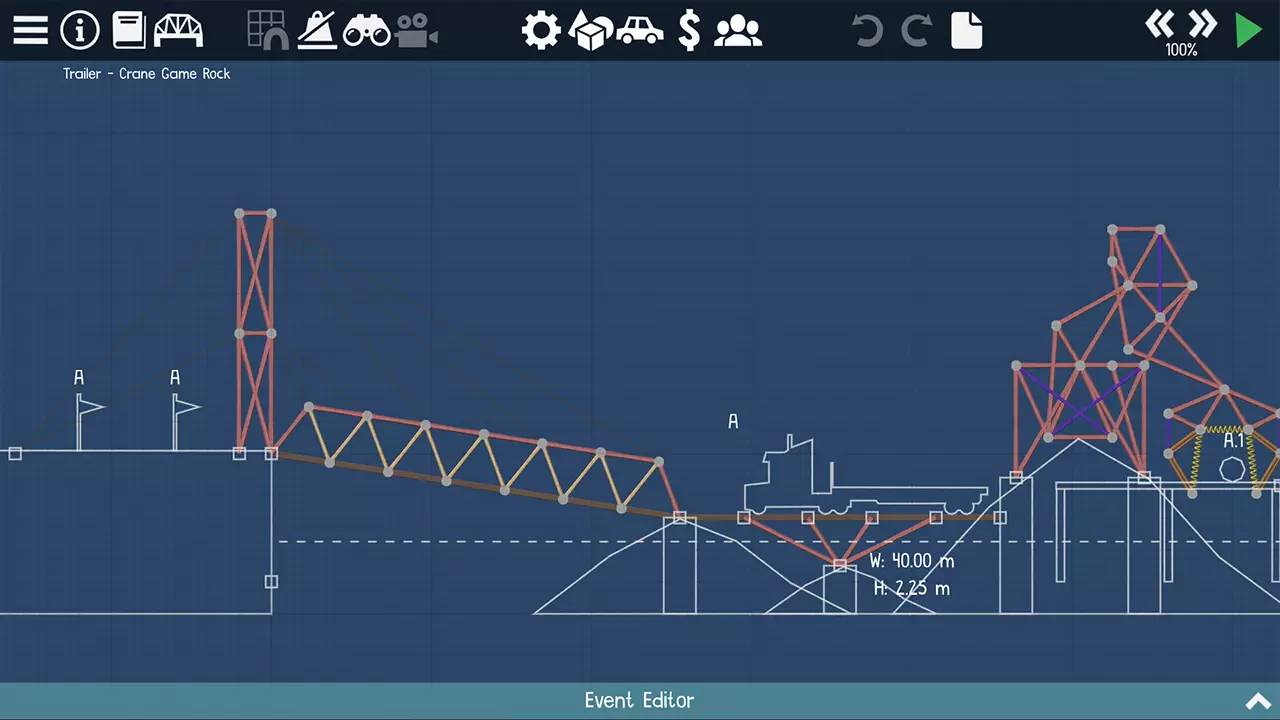多边形造桥 2-Poly Bridge 2-游戏截图-好玩游戏库