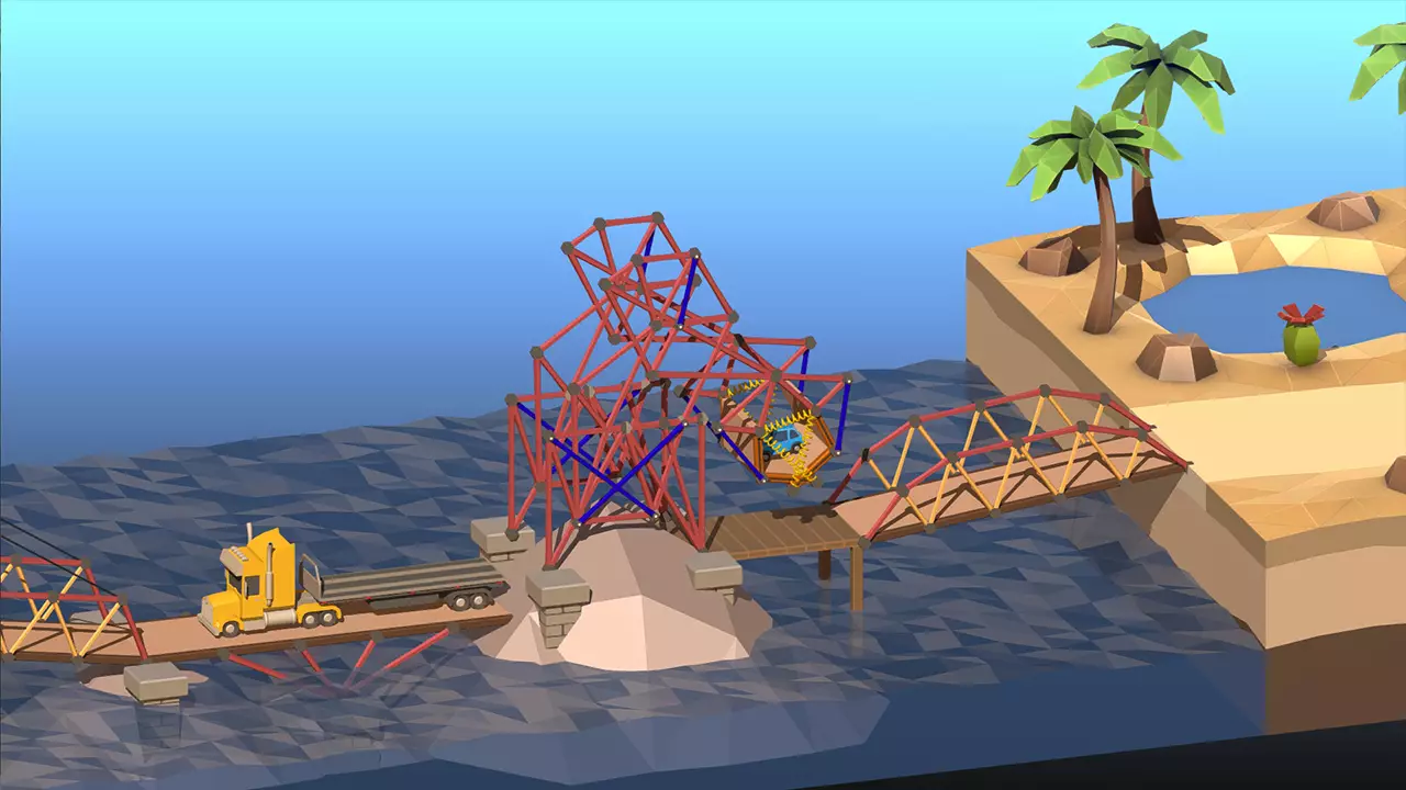 多边形造桥 2-Poly Bridge 2-游戏截图-好玩游戏库