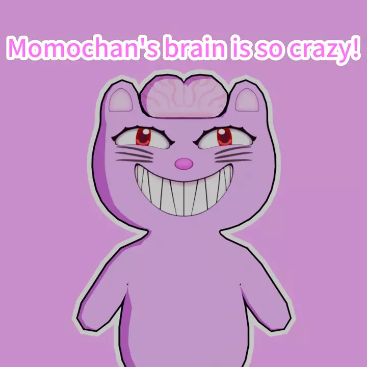小莫莫的脑汁真傻！| Momochan’s brain is so crazy!