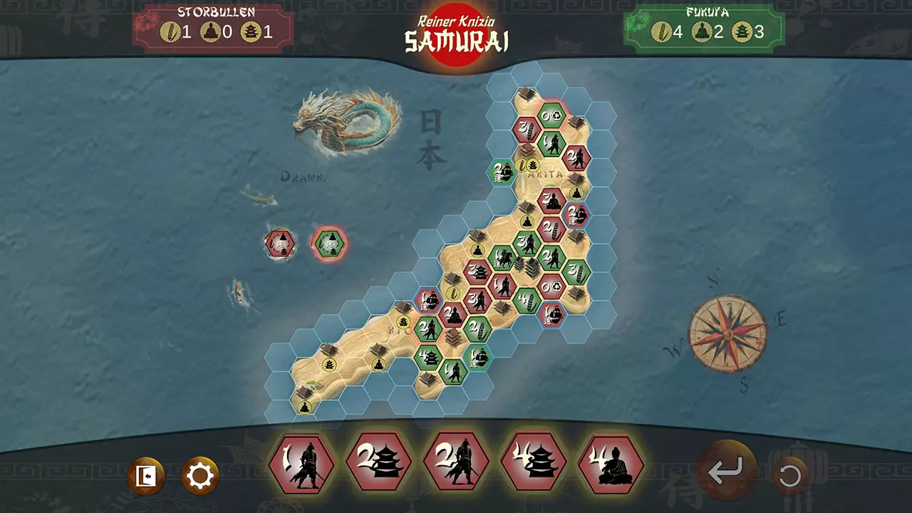 Knizia大师之武士-Samurai by Reiner Knizia-游戏截图-好玩游戏库