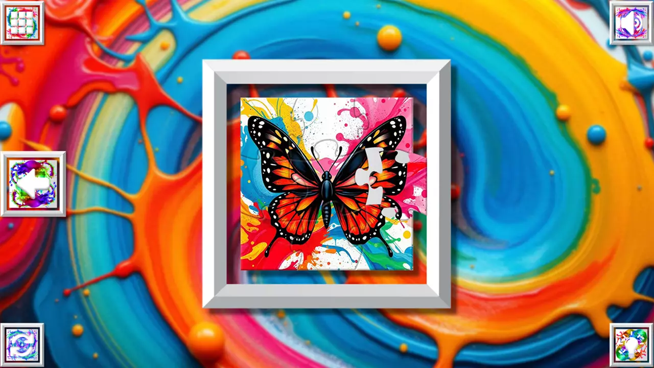 色彩绽放：蝶舞拼图-Color Splash: Butterflies-游戏截图-好玩游戏库