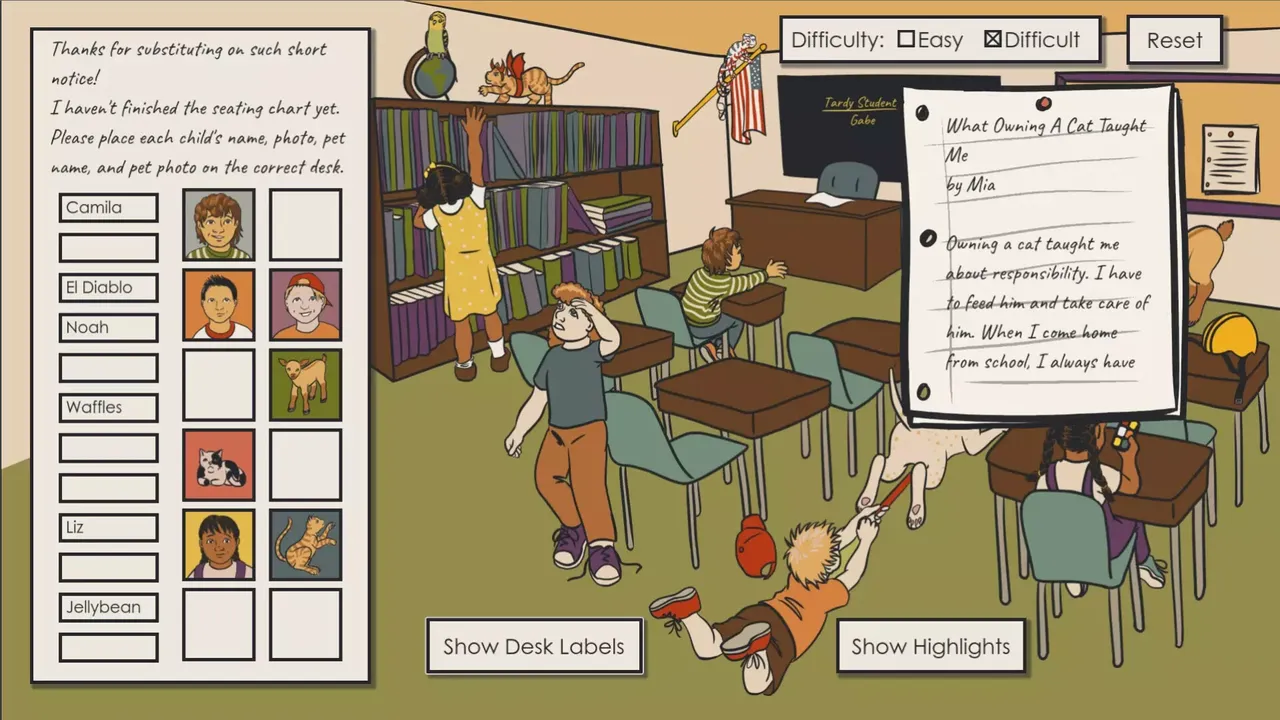 -Deductopia Chapter 1: Bring Your Pet to School Day-游戏截图-好玩游戏库