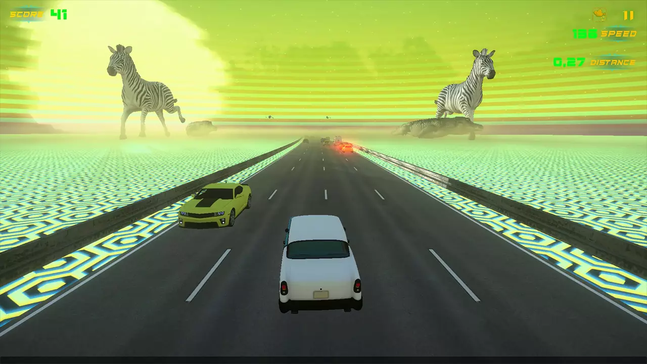 霓虹疾速公路-Neon Rush Highway-游戏截图-好玩游戏库