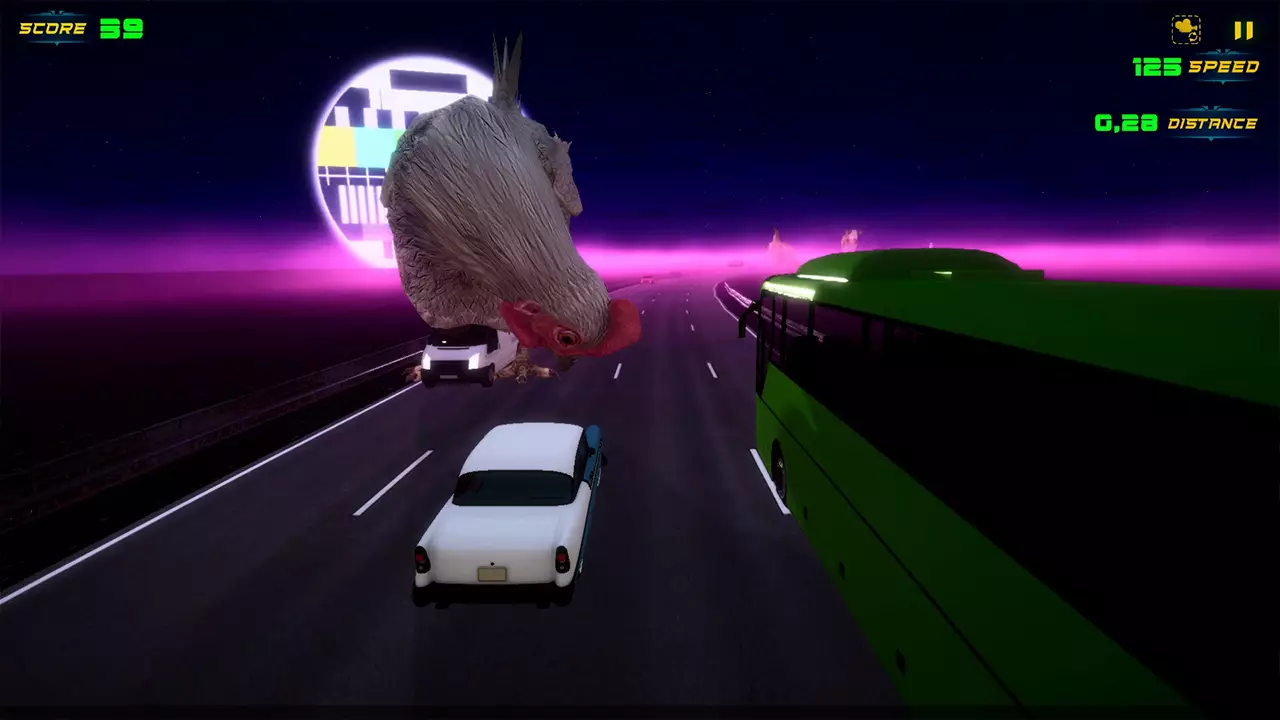 霓虹疾速公路-Neon Rush Highway-游戏截图-好玩游戏库