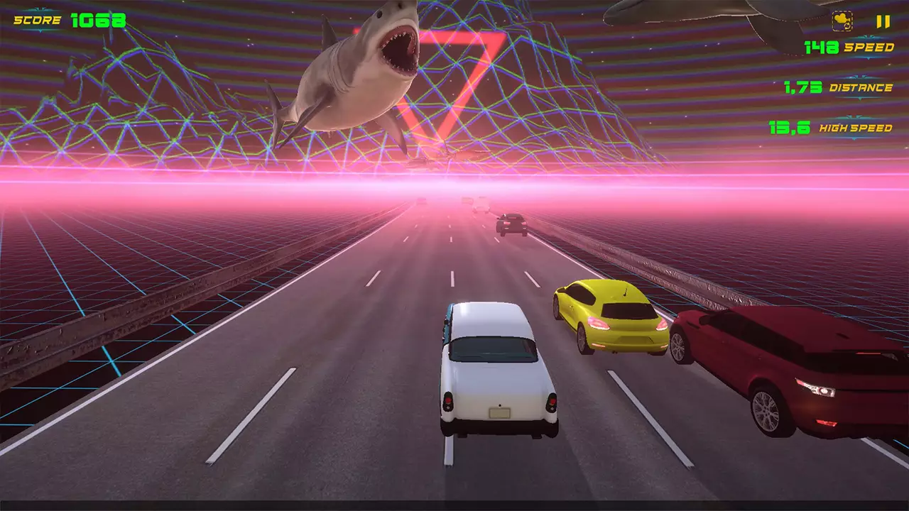 霓虹疾速公路-Neon Rush Highway-游戏截图-好玩游戏库