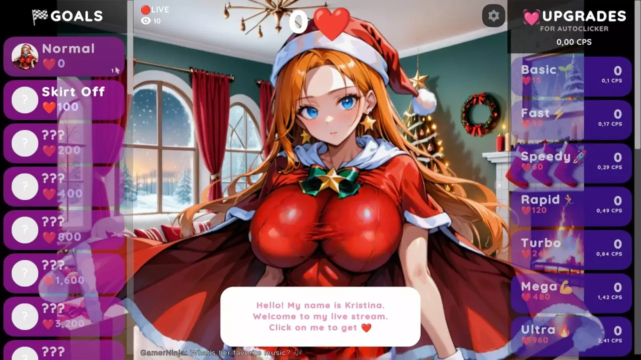 -Hentai Clicker: Kristina is streaming-游戏截图-好玩游戏库