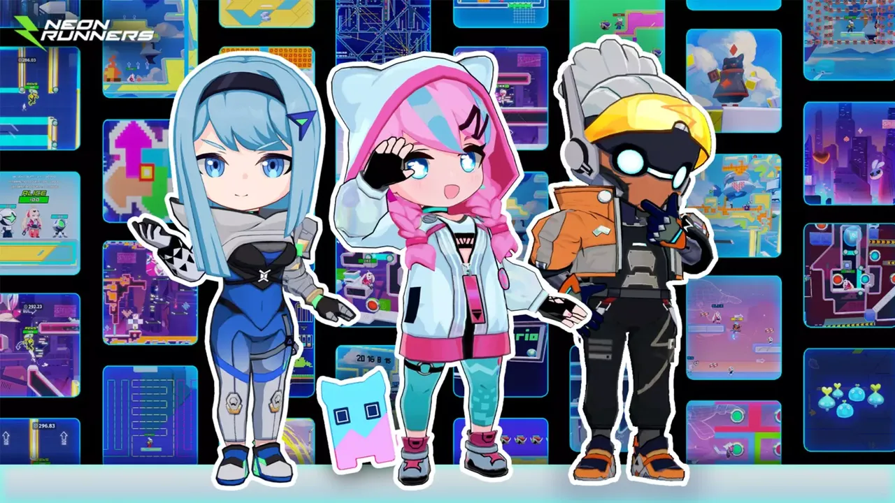 -Neon Runners: Craft & Dash-游戏截图-好玩游戏库