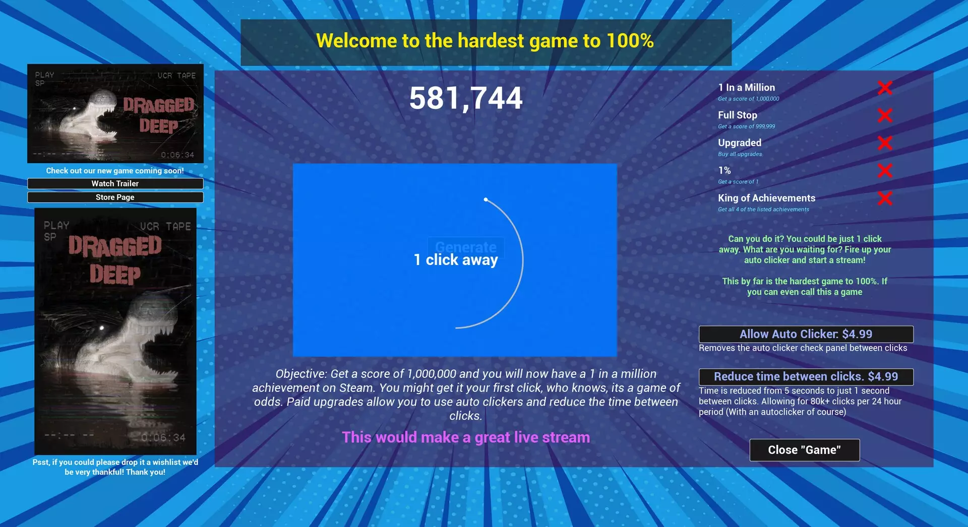 -1 in a Million | A game of odds-游戏截图-好玩游戏库