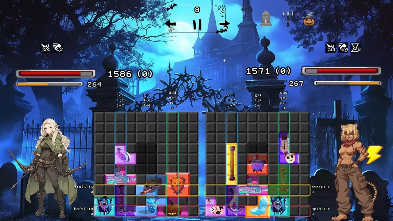 -Monsters in the Moonlight: Tetris-游戏截图-好玩游戏库