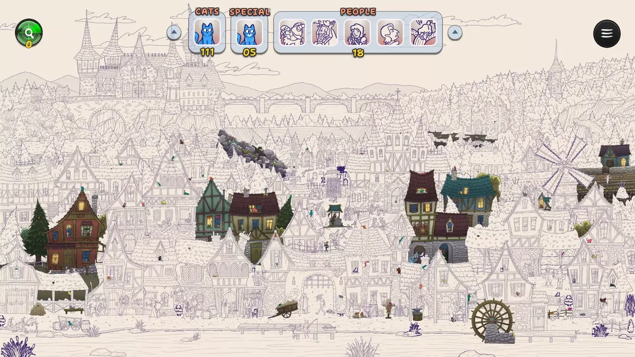 灵隐村：寻猫绘色-Hidden Cats in Spooky Village-游戏截图-好玩游戏库