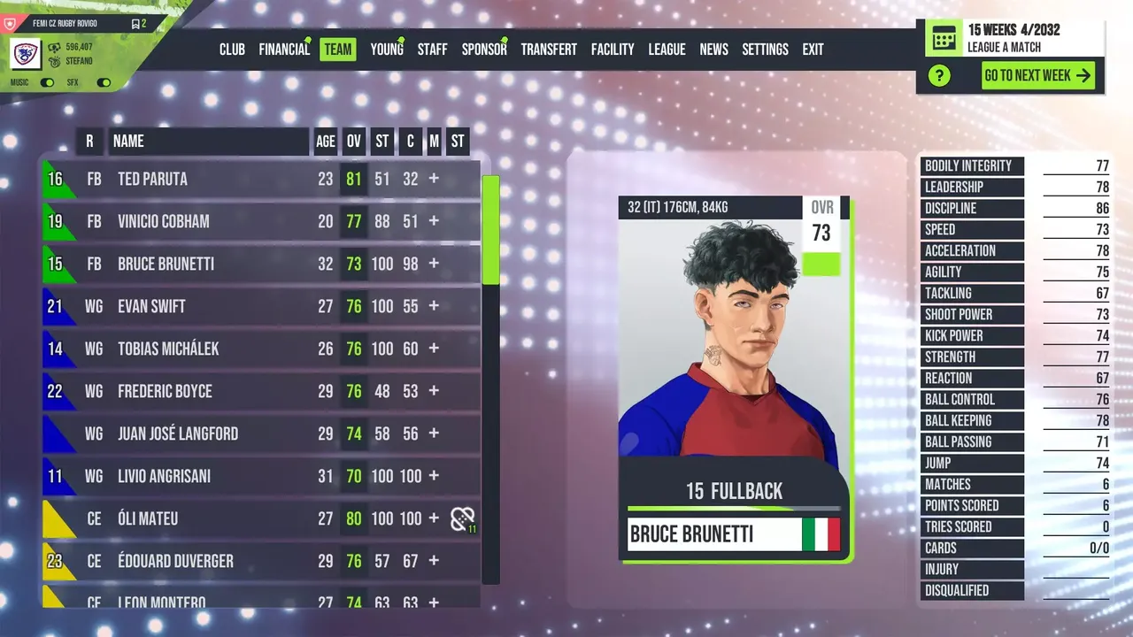 -Rugby Tycoon Rugby Rovigo Delta-游戏截图-好玩游戏库