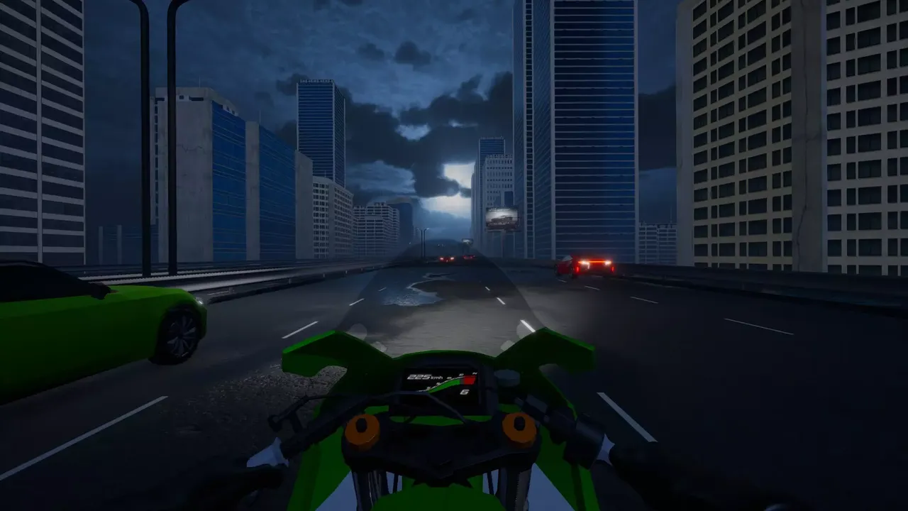 -Motorcycle Night Ride-游戏截图-好玩游戏库