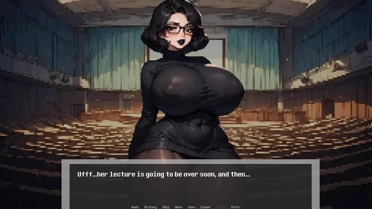 Dominated by: Yandere Goth Sensei