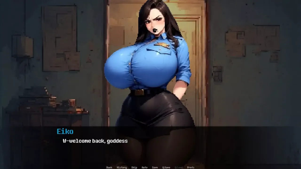 Dominated by: Yandere Goth Cop
