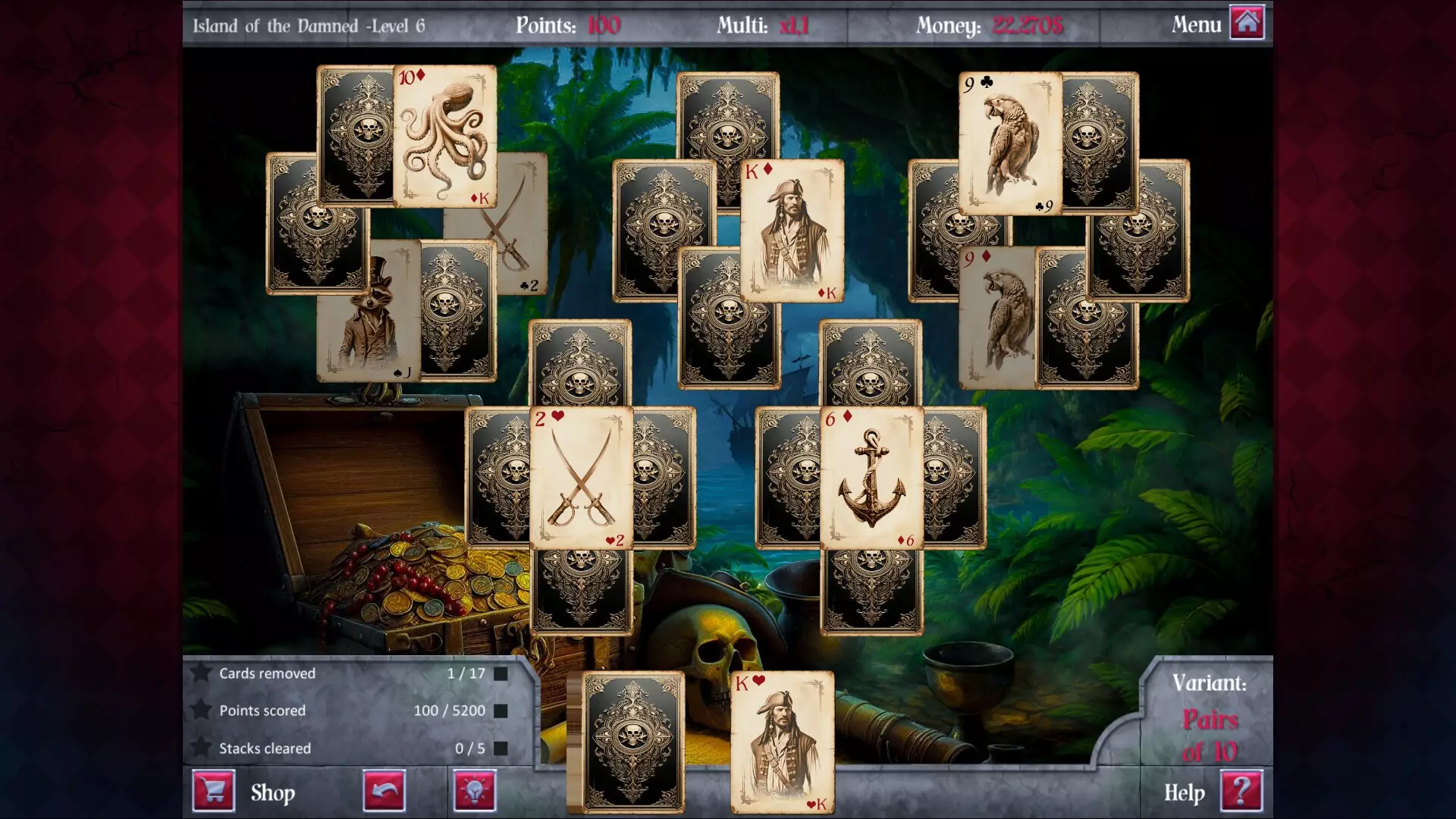 永夜惊魂纸牌-Eternal Night - Spooky Solitaire-游戏截图-好玩游戏库