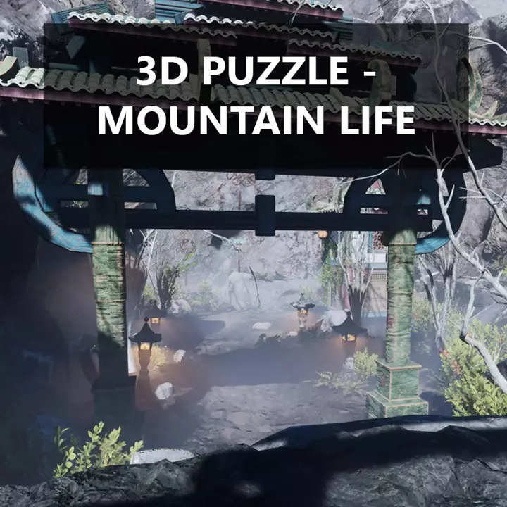3D拼图 - 山地生活