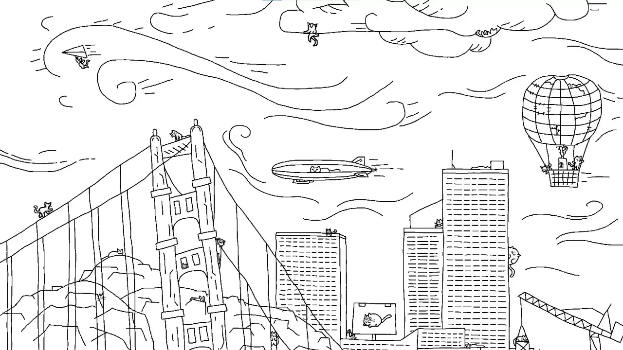 -Looking For Cats In a Badly Drawn City-游戏截图-好玩游戏库