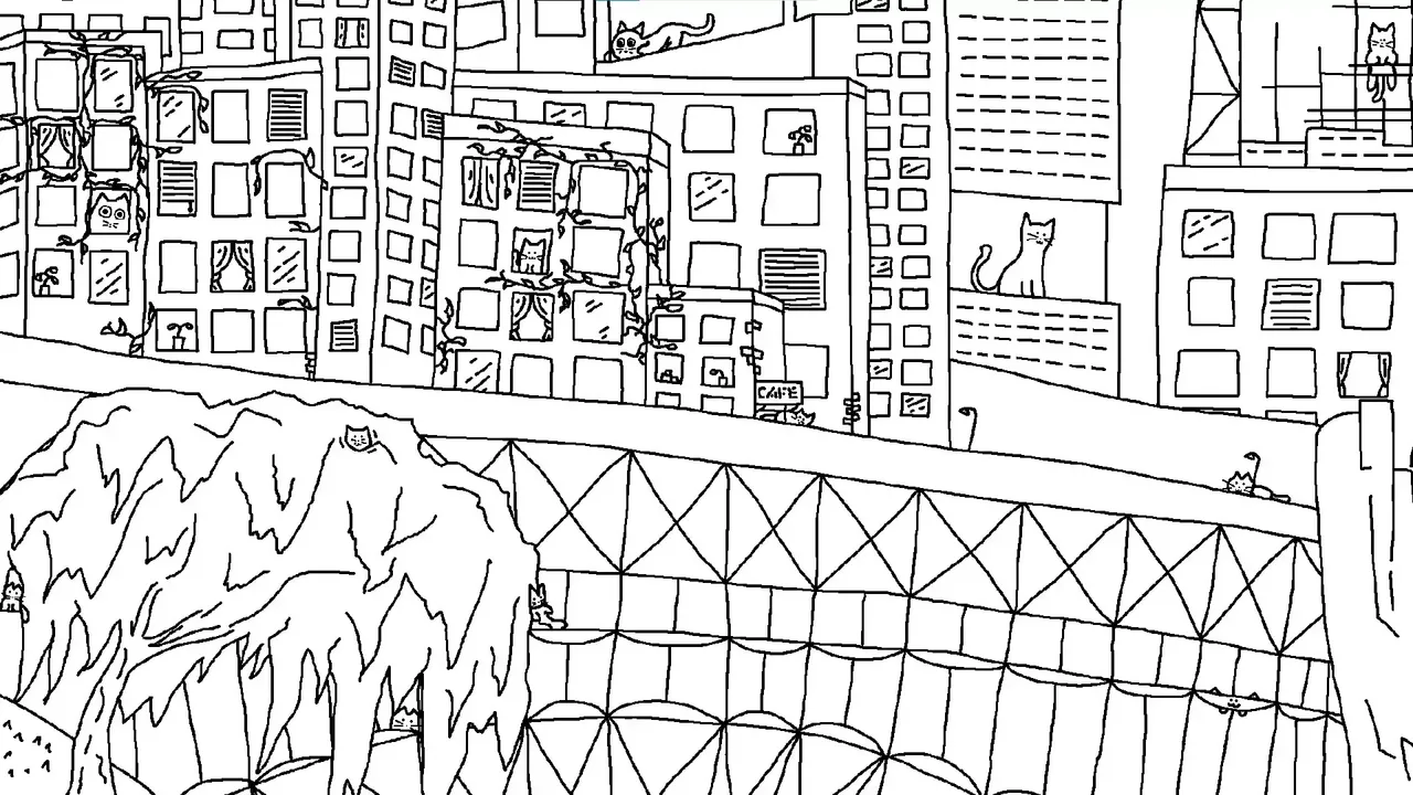 -Looking For Cats In a Badly Drawn City-游戏截图-好玩游戏库