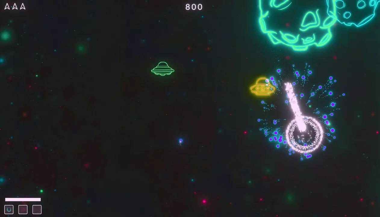 -Asteroids Neon-游戏截图-好玩游戏库