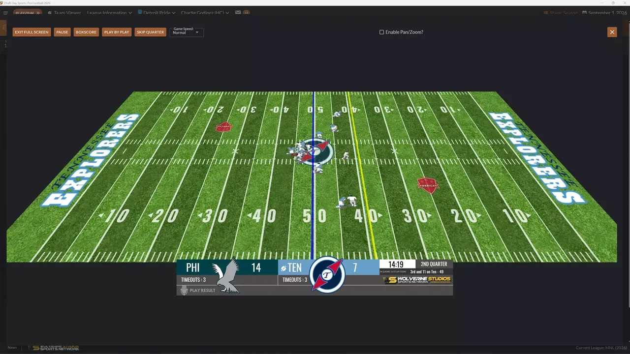 -Draft Day Sports: Pro Football 2026-游戏截图-好玩游戏库