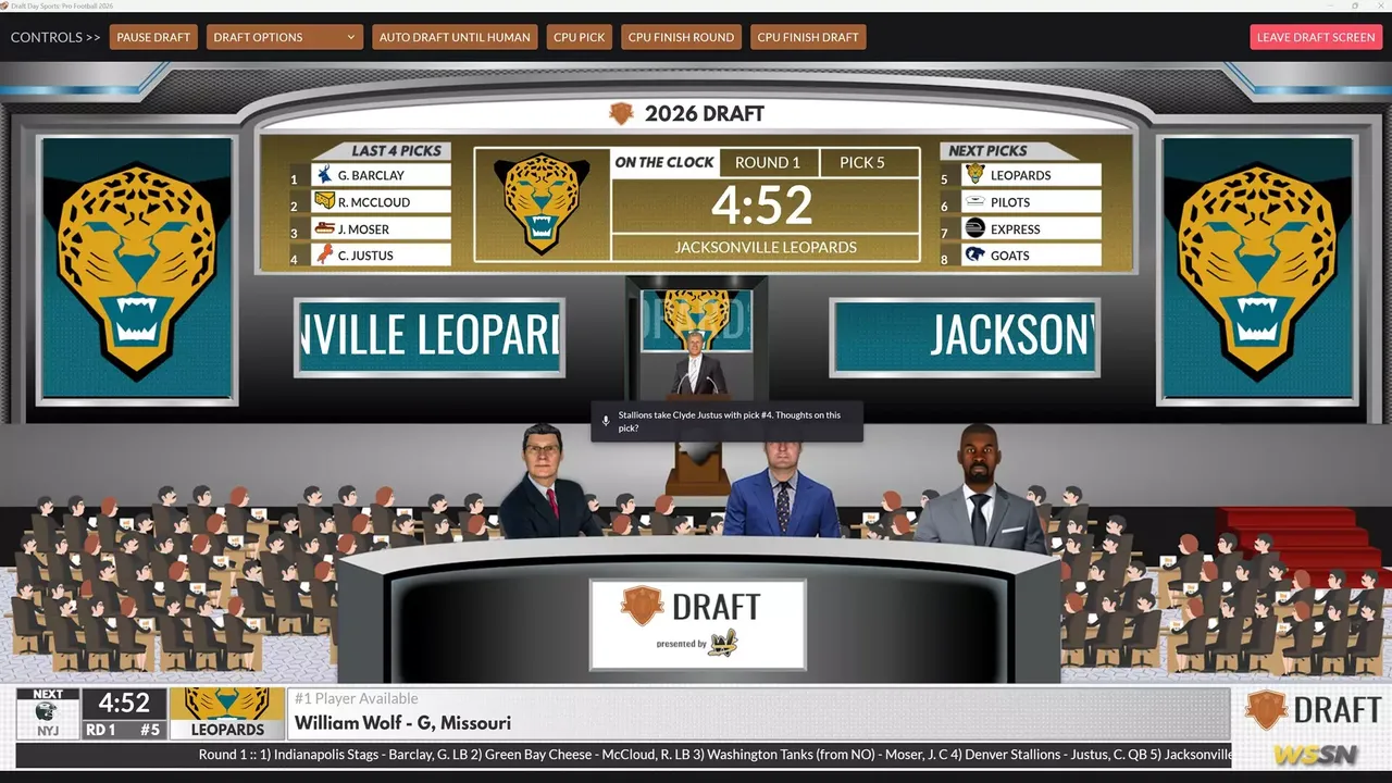 -Draft Day Sports: Pro Football 2026-游戏截图-好玩游戏库