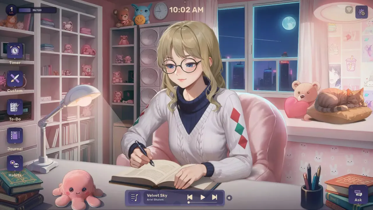 -Lo-Fi Girl: AI Assistant 🎧🤍-游戏截图-好玩游戏库