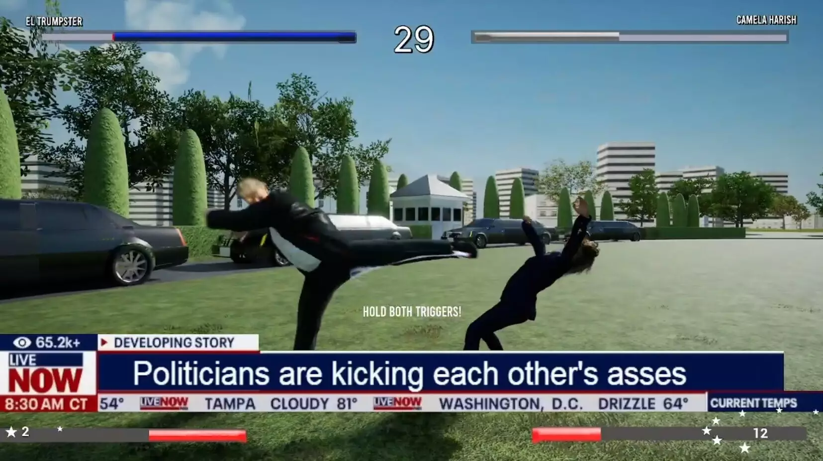 -Election FighterZ: Kamala vs trump-游戏截图-好玩游戏库