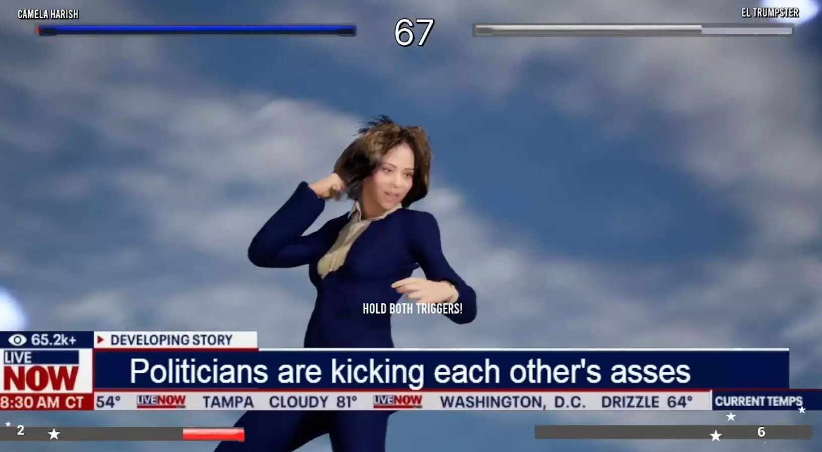 -Election FighterZ: Kamala vs trump-游戏截图-好玩游戏库