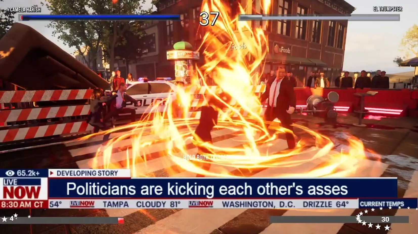 -Election FighterZ: Kamala vs trump-游戏截图-好玩游戏库