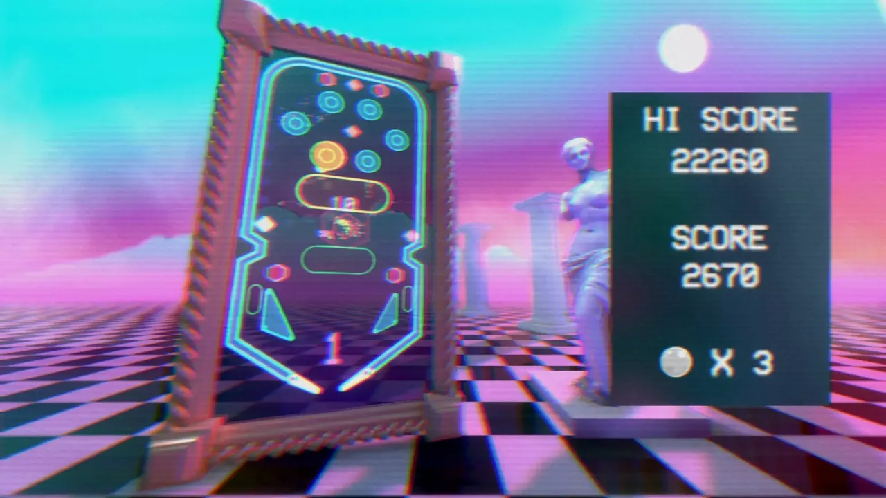 -Vaporwave Pinball-游戏截图-好玩游戏库