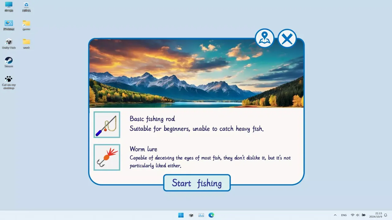 -Fishing On My Desktop-游戏截图-好玩游戏库