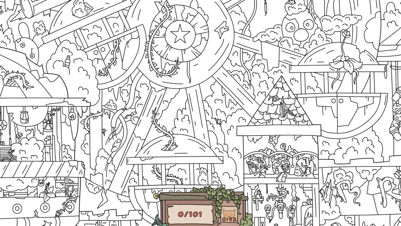-Hidden Cats: Old Amusement Park-游戏截图-好玩游戏库